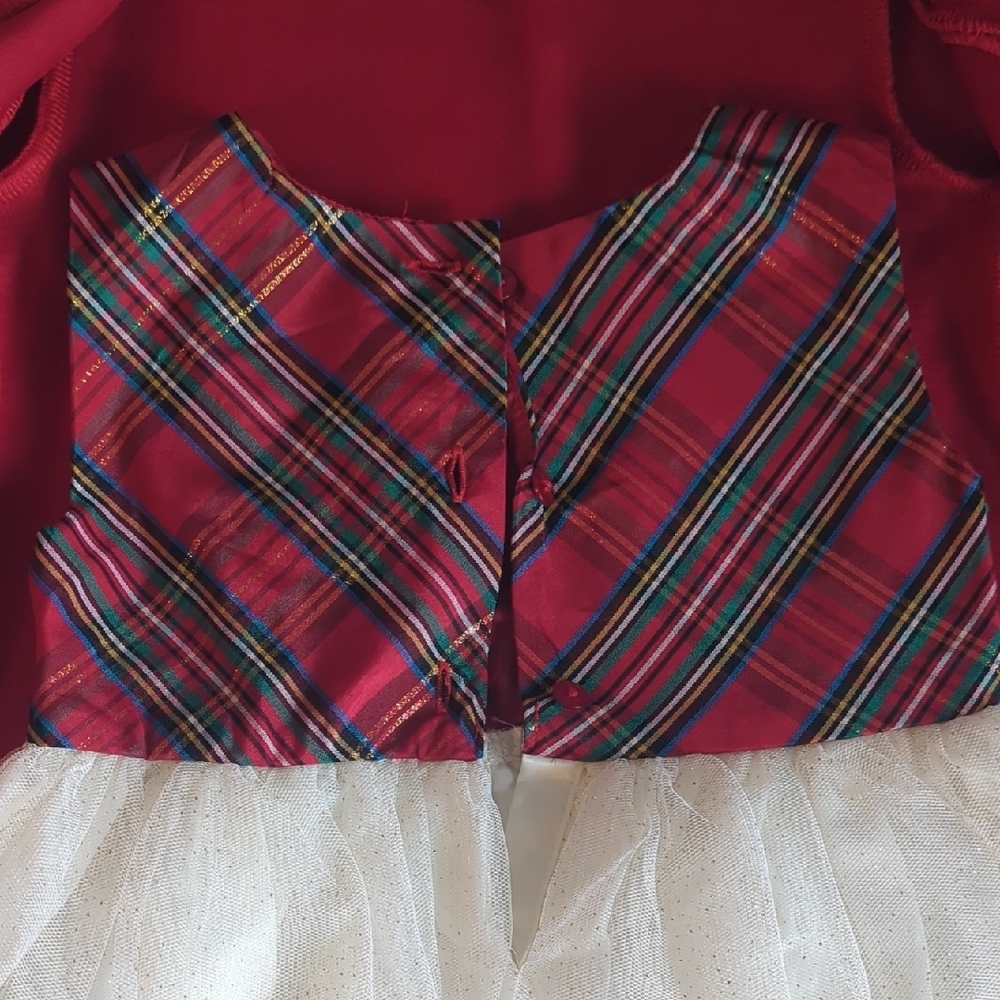 Girls' Red Coat with Faux Fur Collar - Picture 3 of 5
